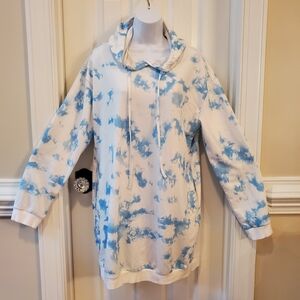 Blue Tie-Dye  Hoodie